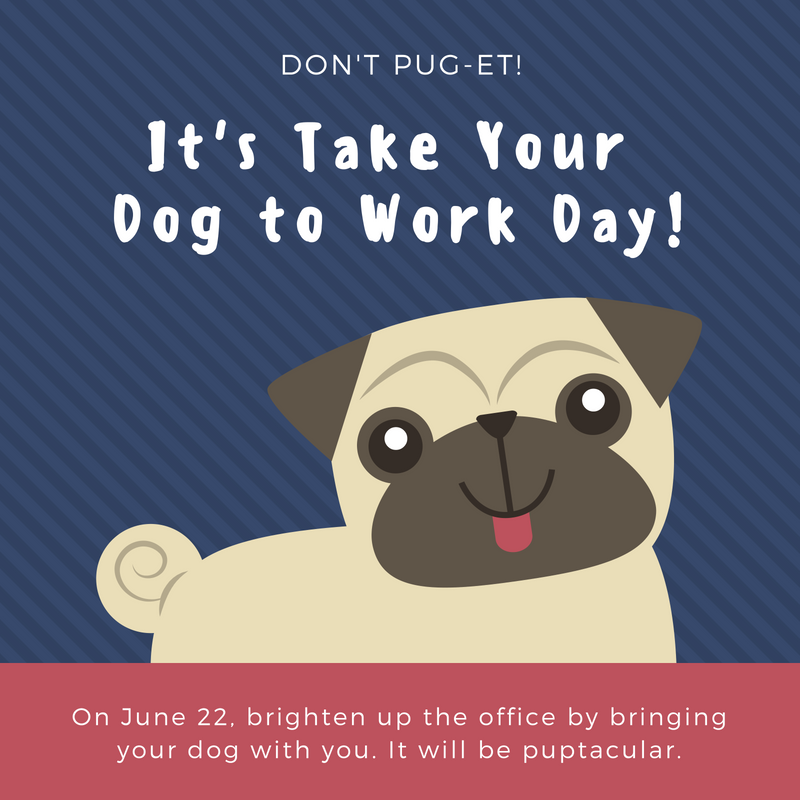 Bring your Dog to Work on June 22