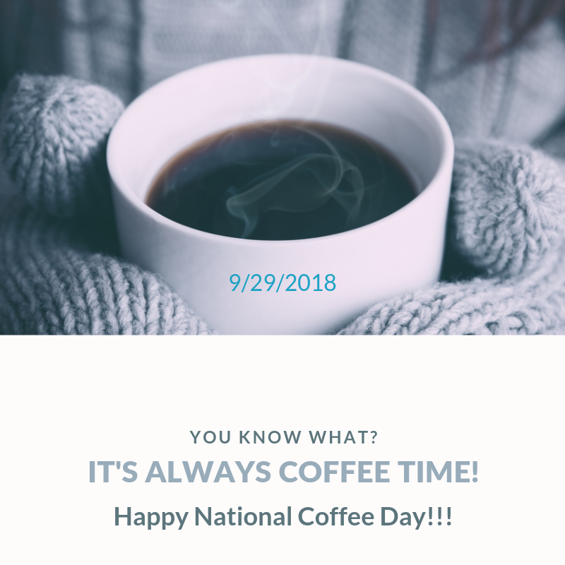 September 29 is National Coffee Day!